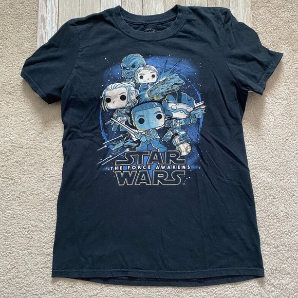 Funko Pop Tees! XS Star Wars The Force Awakens Smuggler's Bounty Graphic T-Shirt - Picture 1 of 12